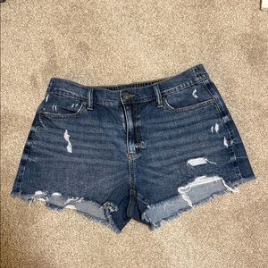 Aerie daydream Dark Blue Distressed Jean Shorts